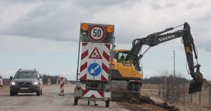 Būvdarbiem uz autoceļa Tukums–Kuldīga tehnoloģiskais pārtraukums līdz pavasarim